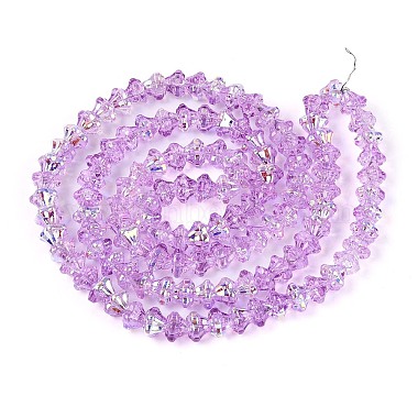 Electroplate Glass Beads Strands(EGLA-T021-22C)-1