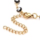 Enamel Heart with Evil Eye Link Chains Bracelet(BJEW-P271-06G-04)-3