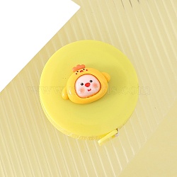 Plastic Tape Measure, Soft Retractable Sewing Tape Measure, for Body, Sewing, Chick, 50mm(PW-WG9EF12-06)