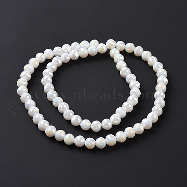 perles en verre plaquent brins(X-GLAA-E036-13E)-4