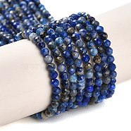 Natural Lapis Lazuli Beads Strands, Faceted, Round, 2mm, Hole: 0.5mm, about 172~174pcs/strand, 15.75''(40~40.5cm)(G-Z035-A01-01A)
