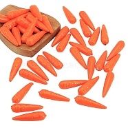 Foam Pendants, Carrot, Dark Orange, 56.5~57x15.5~16x15mm, Hole: 2mm(DJEW-WH0015-107)