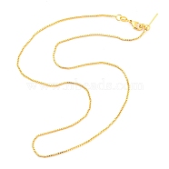 Brass Box Chains Necklaces, for Beadabel Necklace Making, Golden, 17.91 inch(45.5cm)(KK-A191-02G)