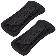 Cloth Tactical Vest Shoulder Strap Pads, Comfort Cushion Pad, with Hook and Loop Fastener, Rectangle, Black, 210x90x24mm(FIND-WH20011-14)