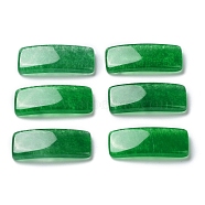 Natural Malaysia Jade Cabochons, Dyed, Curved Rectangle, 8x20x3mm(G-R490-06)