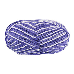 Light Gradient Segment Dyed Polyester Yarn, 4-Ply Knitting Crochet DK Yarn, Purple, 48g/skein, about 136.70 Yards(125m)/Skein(DIY-TADJ0002-005I)
