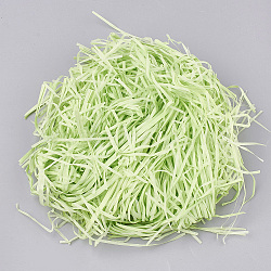 Decorative Raffia Tissue Scraps Paper Packing Material, For Gift Filler, Pale Green, 2~4mm(DIY-Q017-10)