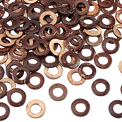Coconut Linking Rings, Round Ring, Coconut Brown, 25.5x3.5mm, Inner Diameter: 14mm(COCO-WH0001-01B)