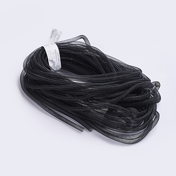 Plastic Net Thread Cord, Black, 16mm, 28Yards