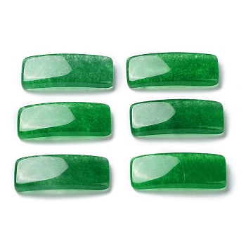 Natural Malaysia Jade Cabochons, Dyed, Curved Rectangle, 8x20x3mm