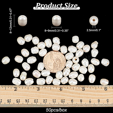 50Pcs Grade B Natural Cultured Freshwater Pearl Beads(PEAR-NB0001-97)-2