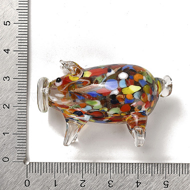 手作りのランプワーク 3d 動物の装飾品(LAMP-H064-01C)-3