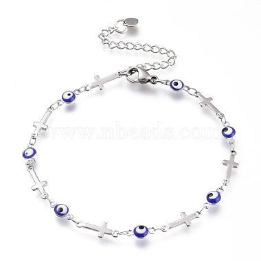 Blue Stainless Steel Bracelets