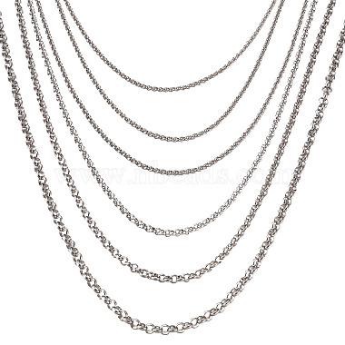 Steel Rolo Chain for Necklace(MAK-TA0001-02P)-5