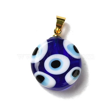 main mauvais pendentifs Murano d'oeil(LAMP-F030-01G)-3