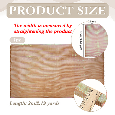 Polyester Mermaids Pleated Fabric(DIY-WH0678-74A)-2