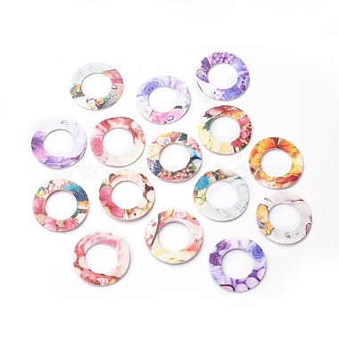 Colorful Ring Imitation Leather Pendants