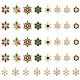 chgcraft 40pcs 10 pendentifs en alliage de style(FIND-CA0006-75)-1