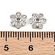 Brass Micro Pave Clear Cubic Zirconia Bead Caps(CU-CBA6A75-30P)-3