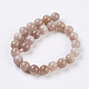 Chapelets de perles de sunstone naturelle naturelles(G-G099-6mm-14)-2