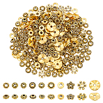 300Pcs 10 Styles Tibetan Style Alloy Spacer Beads, for Jewelry Making Supplies, Antique Golden, 6~10mm, Hole: 1~2.5mm, 30pcs/style(TIBEB-UN0001-04AG)