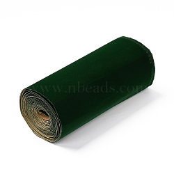 (Defective Closeout Sale) Adhesive Velvet Flocking Liner, for Jewelry Drawer Craft Fabric Peel Stick, Dark Green, 22.8~25x0.1cm(DIY-XCP0002-51A)