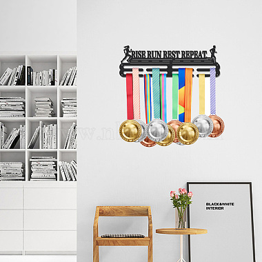 Support mural d'affichage de support de cintre de médaille de fer(ODIS-WH0021-805)-6