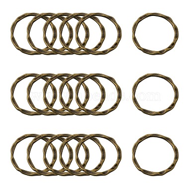 22mm Antique Bronze Ring Alloy Links