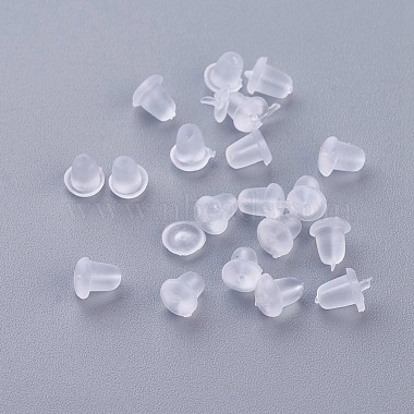 Clear Plastic Earnuts