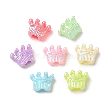 Colorful Crown Acrylic Beads