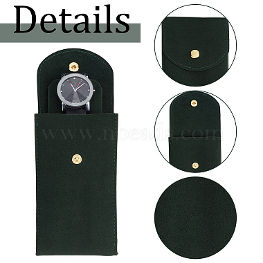 Plush Cloth Watch Storage Bags with Snap Button(TP-WH0816-002)-4