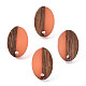 Resin & Walnut Wood Stud Earring Findings(MAK-N032-004A-A05)-1