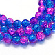 Baking Painted Transparent Crackle Glass Round Bead Strands(DGLA-Q018-8mm-49)-1