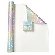 虹色のグラデーションの誕生日プレゼント包装紙(DIY-FZC0002-03A)-1