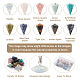 fashewelry 20шт. 10 подвески из натуральных и синтетических камней со смешанными драгоценными камнями(G-FW0001-36)-5
