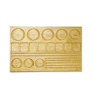 Wooden Bead Design Boards, DIY Beading Jewelry Organizer Making Tray, Rectangle, Light Khaki, 28x45x1cm, Square: 55x10mm(ODIS-A011-01C)
