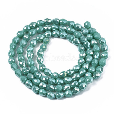 Opaque Glass Beads Strands(X-EGLA-T008-16F)-2