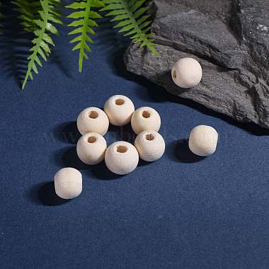 Wooden Beads 12mm Diameter and 4mm Hole for Macrame