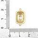 Brass Micro Pave Cubic Zirconia Connector Charms(CU-CBAAB9C-01G-02)-3