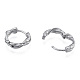 Non-Tarnish 316 Surgical Stainless Steel Twist Hoop Earrings for Men Women(EJEW-N052-09)-3