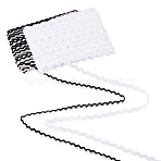 41M 2 Styles Wave Bending Fringe Trim, Sewing Ribbon, for Cloth Dress DIY Making Decorate, Mixed Color, 1/4 inch~3/8 inch(5~8.5mm)(OCOR-TA0002-69A)