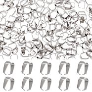200Pcs 304 Stainless Steel Snap on Bails, Stainless Steel Color, 10x7x5mm(STAS-SC0004-95)