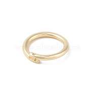 Brass Open Jump Rings, Real 14K Gold Plated, Round Rings, Real 14K Gold Plated, 14x3mm, Inner Diameter: 10.5mm(KK-S369-01G-05)