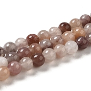 Natural Strawberry Quartz Beads Strands, Round, 4~5mm, Hole: 1mm, about 88pcs/strand, 14.96''(38cm)(G-H298-A03-02)