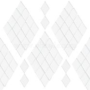 Gorgecraft Glass Cabochons, Mosaic Tiles, for Home Decoration or DIY Crafts, Rhombus, Clear, 19x12x3mm, about 200pcs/bag(GGLA-GF0002-01D)