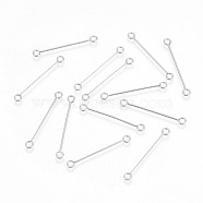 304 Stainless Steel Double Sided Eye Pins, Stainless Steel Color, 30x0.7mm, Hole: 2mm, 500pcs/bag(STAS-O101-66P)