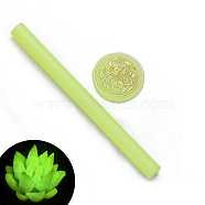 Luminous Wax Seal Sticks, for Retro Seal Stamp, Green Yellow, 133x11mm(PW-WG26201-04)