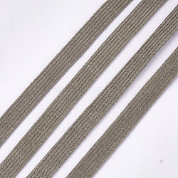 Corduroy Fabric Ribbon, Polyester Ribbon, For DIY Hair Bow Making, Coffee, 10mm; about 100yard/roll(91.44m/roll)(OCOR-S115-03B)