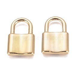 PVD Vacuum Plating 304 Stainless Steel Pendants, Padlock, Golden, 31x20x4mm, Hole: 10x11mm(X-STAS-G212-03G-01)