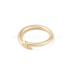 Brass Open Jump Rings, Real 14K Gold Plated, Round Rings, Real 14K Gold Plated, 14x3mm, Inner Diameter: 10.5mm(KK-S369-01G-05)